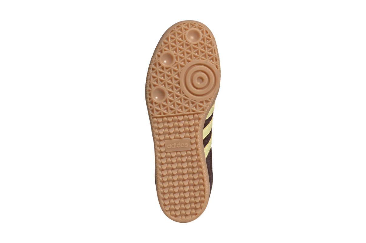 Tênis Adidas Samba OG Shadow Brown Powder Yellow Marrom