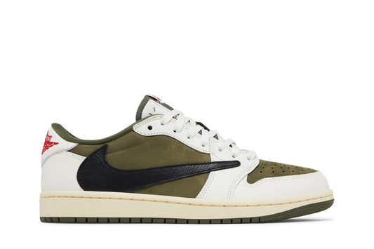 Tênis Air Jordan 1 Low Og Sp x Travis Scott Medium Olive Verde